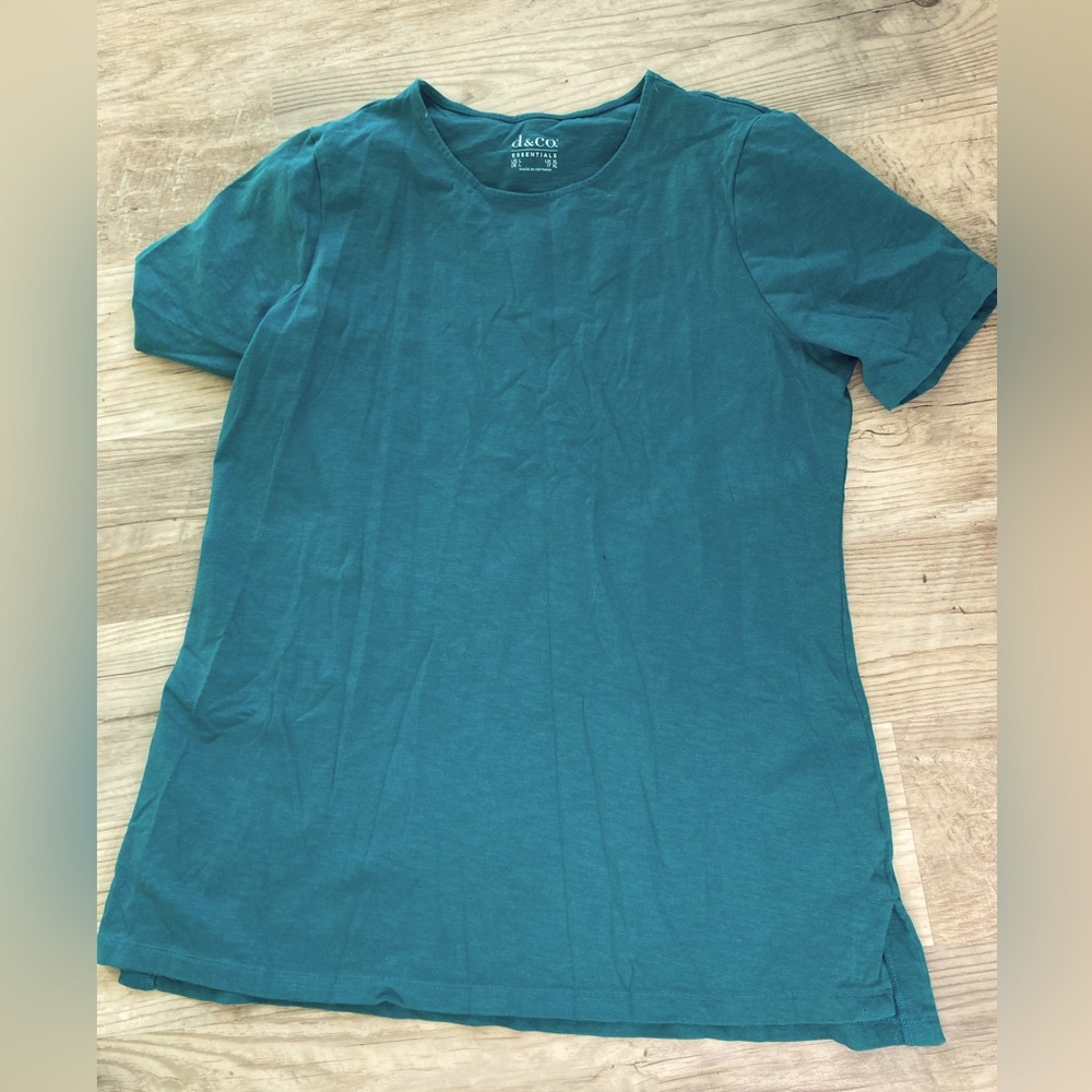 Denim & Co Textured Knit SS Tunic